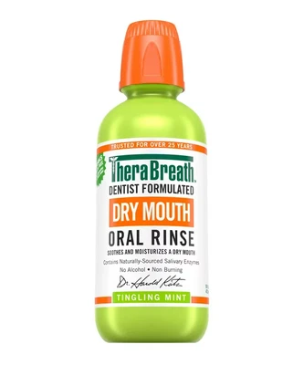 $7.99 • Buy TheraBreath Dry Mouth Oral Rinse, Tingling Mint, Dentist Formulated, 16 Fl Oz