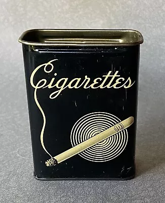 Vintage 1930’s-40’s Art Deco Cigarettes Tin Continental Can Co. • $1.99