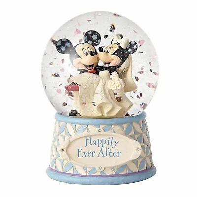 £81.95 • Buy Disney Mickey And Minnie Mouse 'Happily Ever After' Wedding Waterball - Ornament