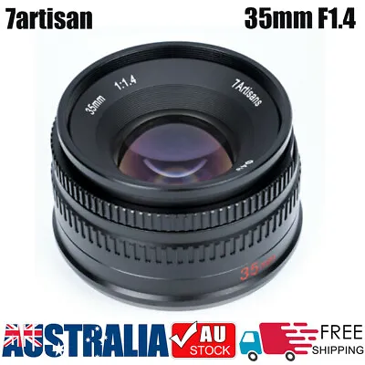 $107.99 • Buy 7artisans 35mm F1.4 Manual Focus Lens For Canon EOS Sony E Mount Fuji Nikon M4/3
