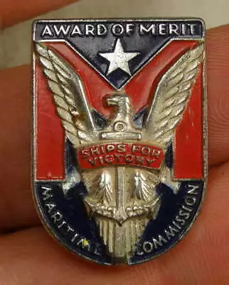 Award Of Merit U. S. Maritime Commission Circa Second World War • $14.95