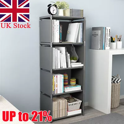 Oxford Bookcase Bookshelf 4 Cube 5 Tier Display Books Kitchen Storage Unit Rack • £11.11