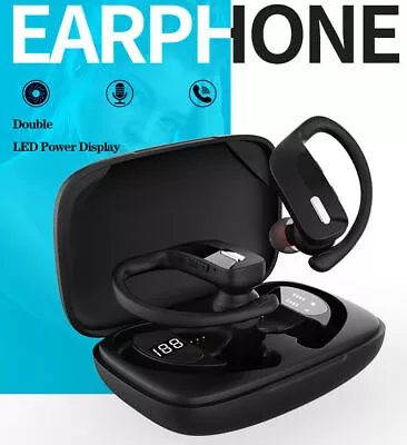 Wireless Bluetooth Earphones Headphones Sport Gym Earbuds With Mic Sweatproof AU • $19.50