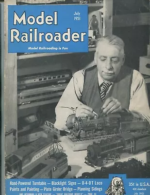 Vintage Model Railroader Magazine July 1951    2-2 • $4.99