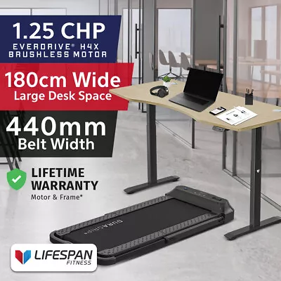 $1899 • Buy Lifespan Fitness V-FOLD Treadmill + ErgoDesk Automatic Standing Desk Oak 180cm