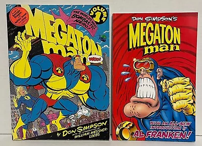 Megaton Man Vol. 1 1st Print Don Simpson Remarked Signed 1990 + 2004 Edition • $29.99