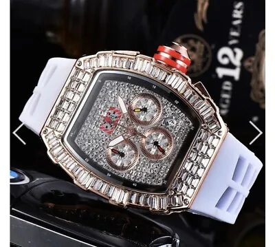 Mens Watch Iced Out Luxury Fashion Chronograph Watch • £24.99