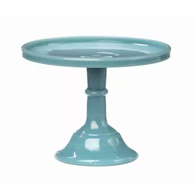 Mosser Glass 10  Cake Plate | Georgia Blue • $69.04