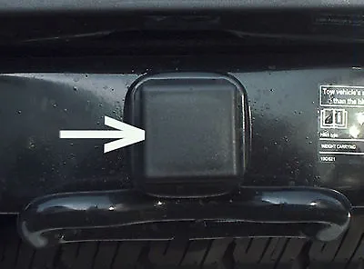 Car Wash Proof Guaranteed 1 1/4 Inch Black Trailer Hitch Receiver Cover Cap Plug • $7.99