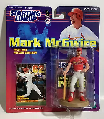 1999 STARTING LINEUP-MARK McGWIRE HOME RUN RECORD BREAKER Figure & Card MLB • $14