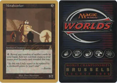 Metalworker - Jon Finkel - 2000 ~ Moderately Played World Championship N MTG Mag • $33.19