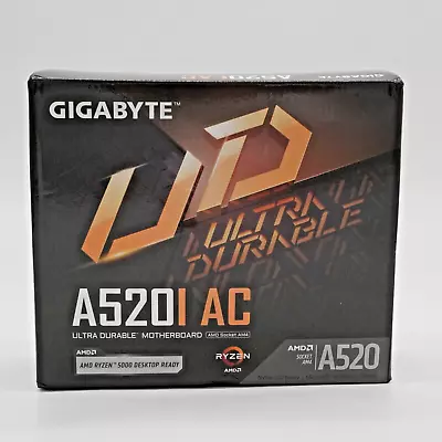 AMD A520 Mini-ITX Ultra Durable Motherboard AM4 Ryzen 3000-5000 Series CPU NICE! • $89.99