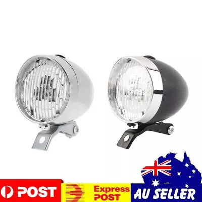 Retro Vintage Bicycle 3LED Front Light Headlight Safety Warning Night Lights • $9.99