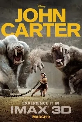 John Carter ~ Original Imax 3D  27 X 40  Double-sided Advance  Movie Poster • $24.99