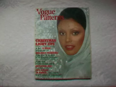 Vogue Pattern Book Magazine Nov Dec 1974 Fashion African American Model Cover • $16