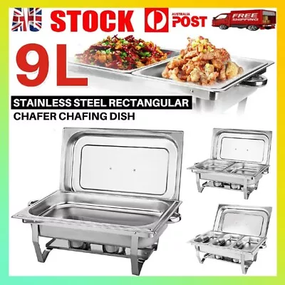 9L 304 Insulated Food Warmer Bain Marie Food Warmer Buffet Warmer Chafing Dish • $41.99