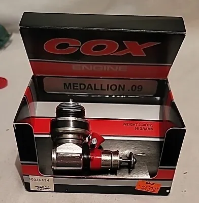 Cox .09 Medallion No. 2901 Engine For Gas Airplane Or Tether Car New Boxed • $252.90