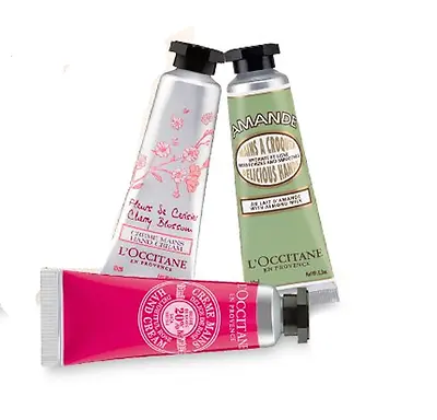 New L'Occitane Hand Cream Shea Butter Almond Rose Or Verbena Travel Size!! • $9.99