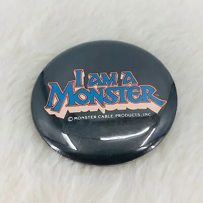 Vtg I Am A Monster Audio Video Cable Products Advertising Button Pin • $9.99