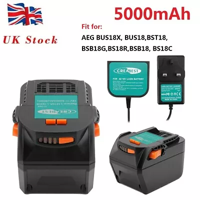 £40.89 • Buy 3.0AH/5.0AH 18V Li-ion Battery For AEG M1830R B1814G B1817G B1820R B1830R BUS18