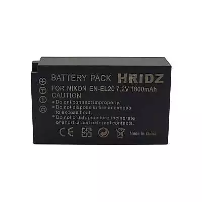 Hridz EN-EL20 Battery For Nikon EN-EL20 EL20A J1 J2 J3 S1 V3 A AW1 • $36.95