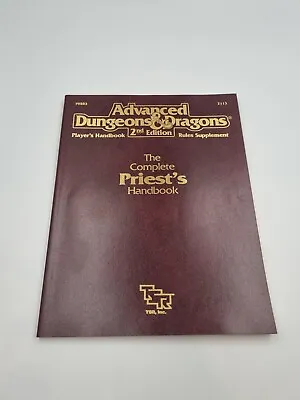 $100 • Buy AD&D Players Handbook - The Complete Priest's Handbook 2113 PHBR3 Advanced 