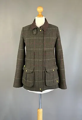 Joules Fieldcoat Jacket Tartan Tweed Wool Check Country Blazer UK 12 • £79