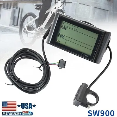 For Ebike SW900 LCD Display Control Electric Bicycle Speed Meter Speedometer Kit • $27.29