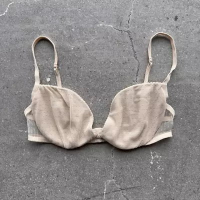 La Perla Cream Underwire Bra Sz 3 Made In Italy • $58