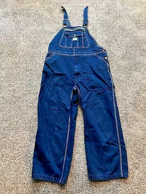 Unisex Mens Womens Liberty Denim Overalls Sz 38 X 34 Light Wash Loose Cotton • $20