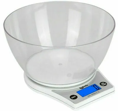 5KG Digital Kitchen Scales LCD Electronic Cooking Food Weighing Scale With Bowl • £12.99