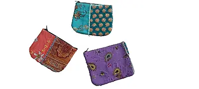 Rajasthani Embroidery Banjara Bag Boho Style 3 Piece Combo Vintage Banjara Pouch • $39.99