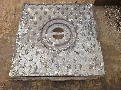 £110 • Buy Cast Iron Manhole Drain Cover And Frame 495mm X 495mm With Lifting Handle 