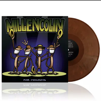 Millencolin For Monkeys Safari Brown/Black Mix Exclusive Vinyl LP Punk Epitaph • $43