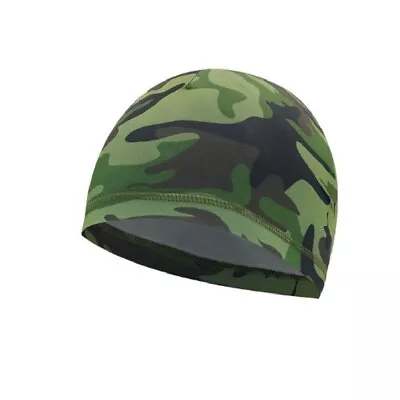 Green Jungle Camo Camouflage Moisture Wicking Beanie Stocking Cap Hat Biker • $8.05