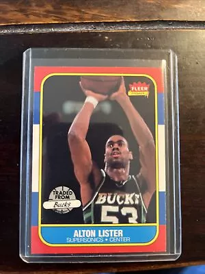 1986-87 Fleer - #64 Alton Lister Could Grade A 10 • $5