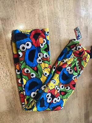 Sesame Street Soft Fleece Lounge Sleep Pajama Pants Small Cookie Elmo • $23.99