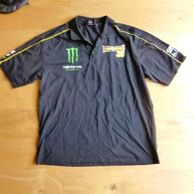 Cal Crutchlow 35 Official MotoGB Polo Shirt Racing Black Men's XXL 2XL READ • £9.99