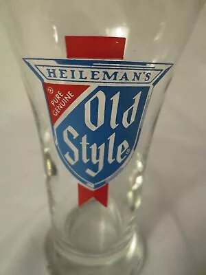 Vintage Heileman's Old Style Beer Mini Pilsner Glass 7 Oz Heavy Base Quantity • $18.65