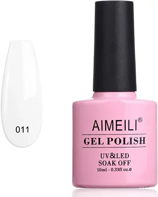 £6.69 • Buy AIMEILI White Gel Nail Polish Soak Off UV LED Gel Varnish - Studio White Arctic