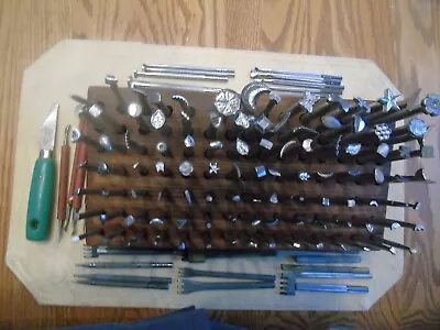 Craftools Vintage Leather Working Tools Lot Of 116 Older Craftools & 18 Others • $399.95