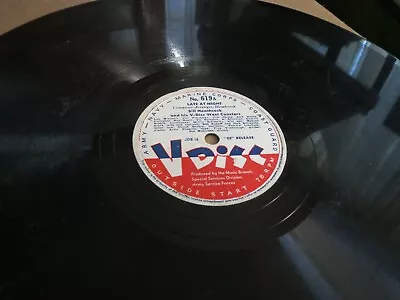 78RPM VDisc V Disc 619 Bill Heathcock + West Coasters Late At Night / Silent V • $21.95