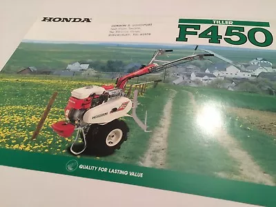 HONDA Tiller F450 Original 1980s Vintage Sales Brochure • £13