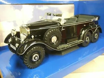 Mcg 1/18 D/cast 1938 Mercedes-benz G4 (w31) 6 Wheel German Staff Car In Black  • $93.19