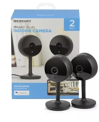 Merkury Innovations 1080p HD Smart Wi-Fi Security Camera ( 2-Pack) • $49.99