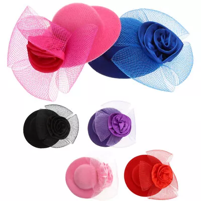 6pcs DIY Tea Party Hat Doll Dress Up Hats Fancy Fascinators For Headdress DIY • $9.78