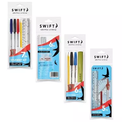 Stationery Back To School Complete Sets Maths Geometry Exam Student Pens Pencils • £2.45