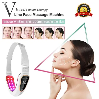 $23.60 • Buy Electric Face Lift Massager V-Shape Double-Chin Removal Skin Tightening Belt LVB