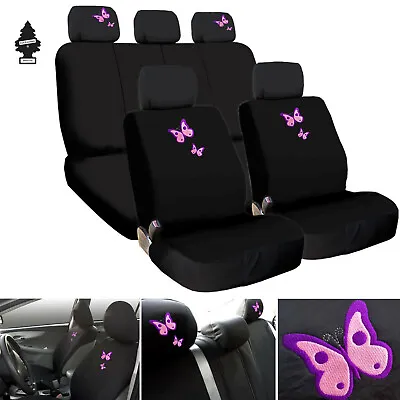 New Car Truck SUV Seat Covers Butterfly Design Full Set With Gift For VW • $43.97