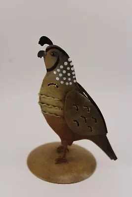 Rustic Metal Quail Male Southwest Yard Art • $18